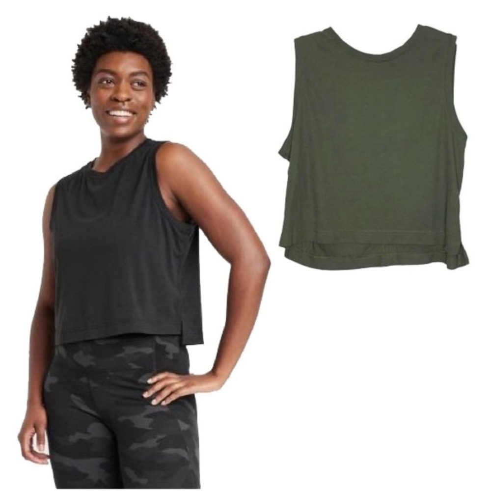 ❤️ 🆕 ALL IN MOTION Women's Cropped Active Tank Top Size XXL